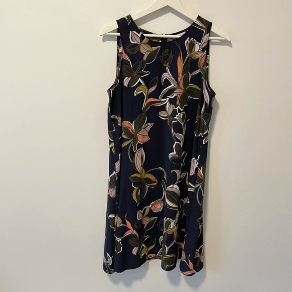 Anthropologie Halogen Floral Swing Dress